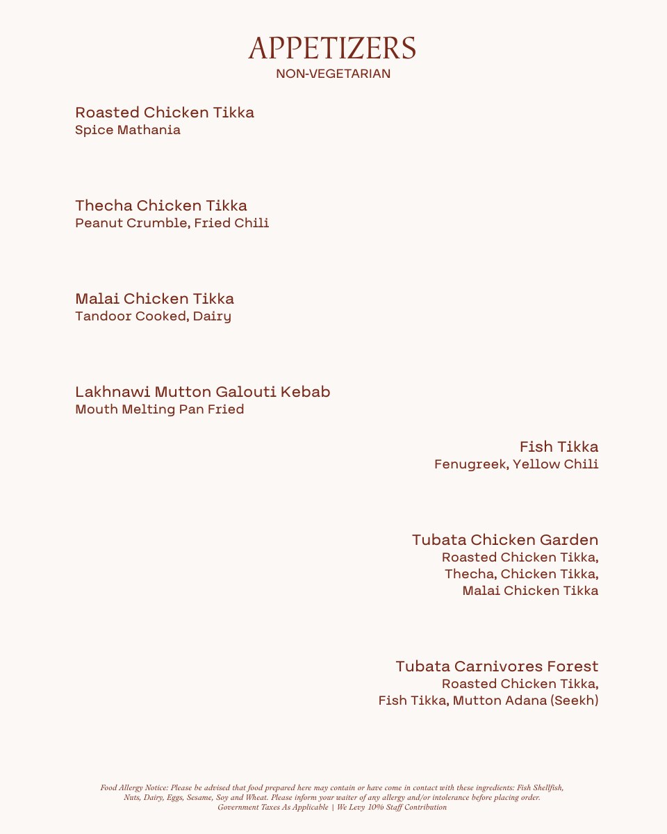 TUBATA Menu 2026 — page 22